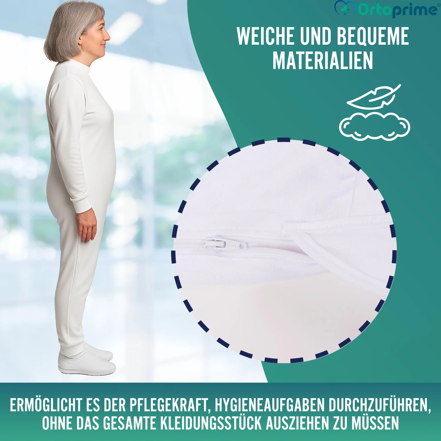 Anti-Windel-Pyjama mit Reißverschluss | Lange Ärmel - Image 3