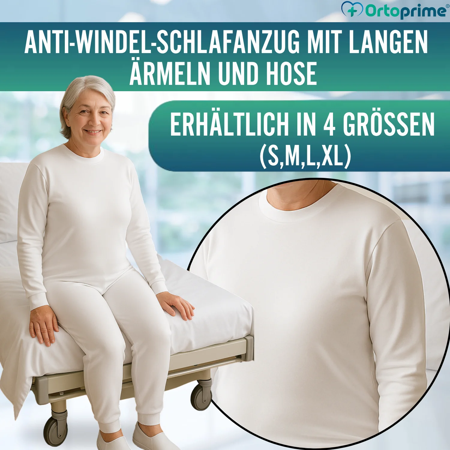 Anti-Windel-Pyjama mit Reißverschluss | Lange Ärmel - Image 7