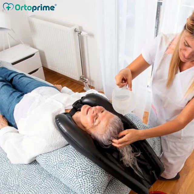 Aufblasbare ergonomische tragbare Haarwaschschüssel | Bequem und sicher - Image 4