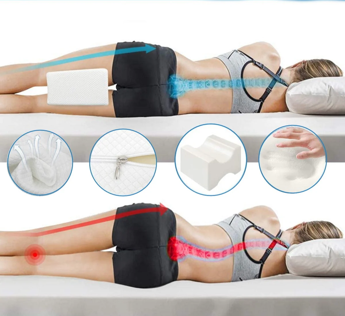 Beinkissen | Komfortables Seitenschlafkissen - Image 4