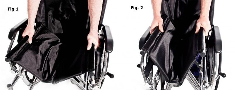 Faltrollstuhl aus Stahl | Extra breite XXL-Sitzfläche - Image 7