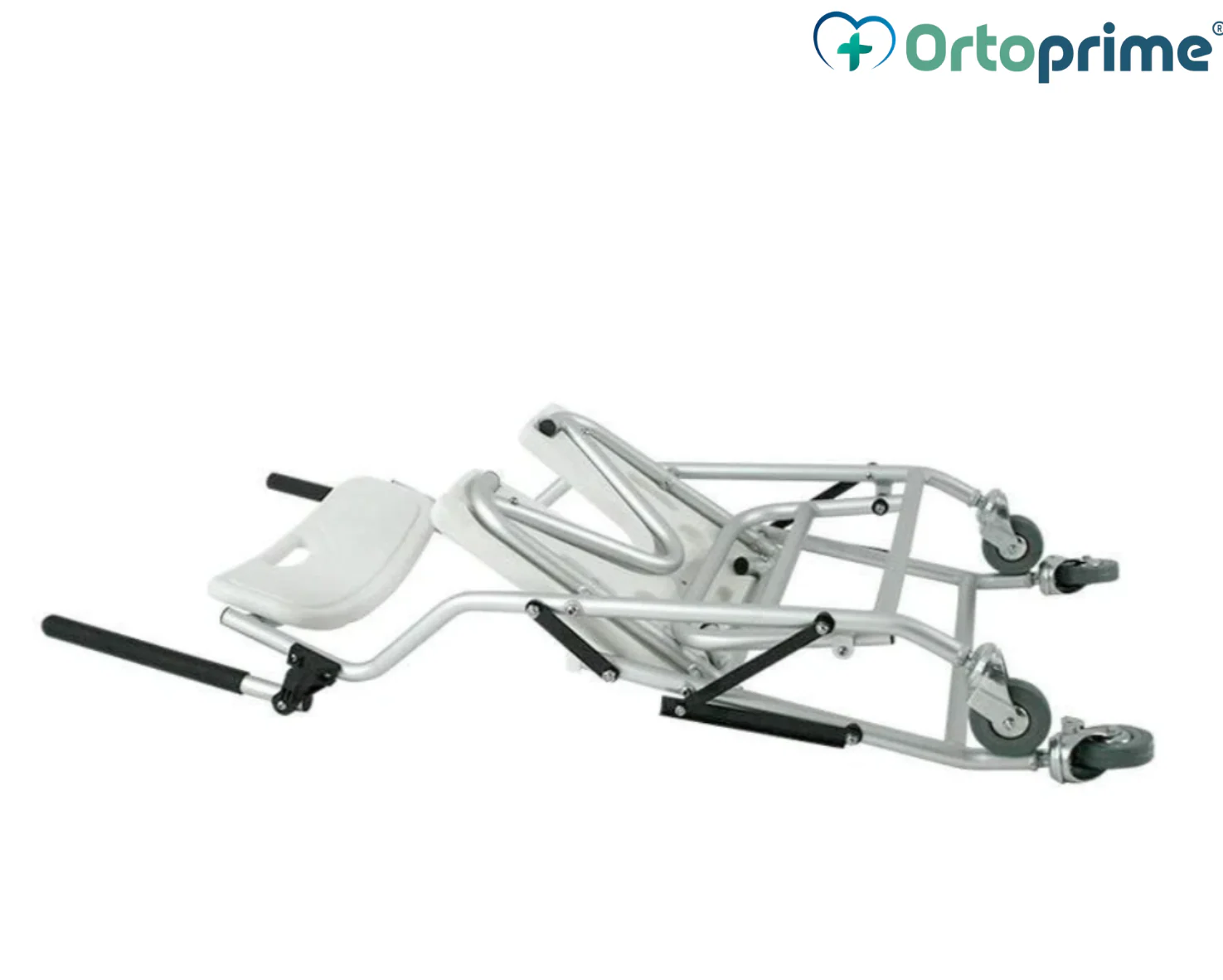 Faltstuhl mit Rädern für Dusche und Bad | Hygienischer U-Sitz - Image 3