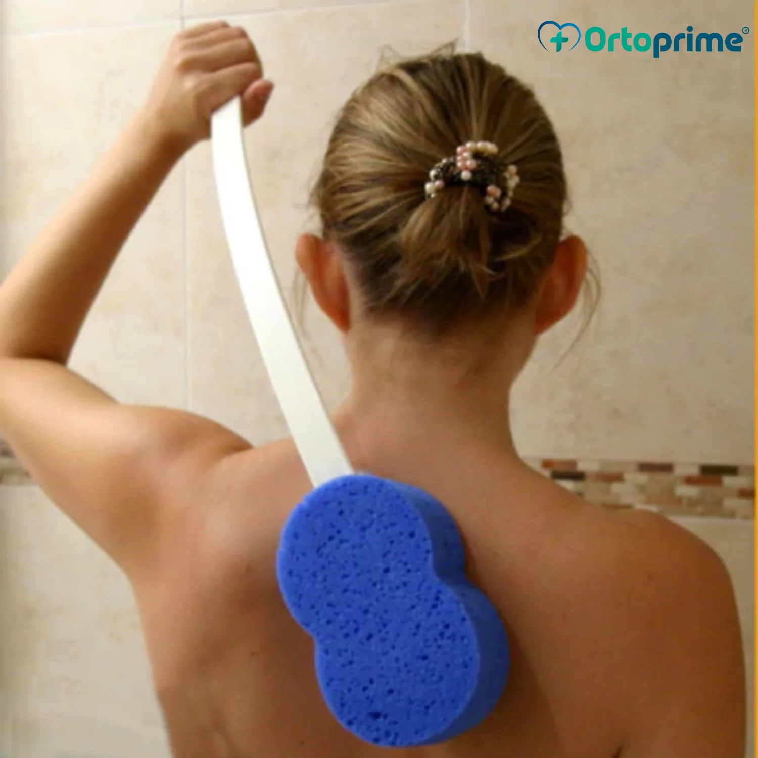 Flexible Duschschwamm mit Griff | Tägliche Verwendung - Image 3