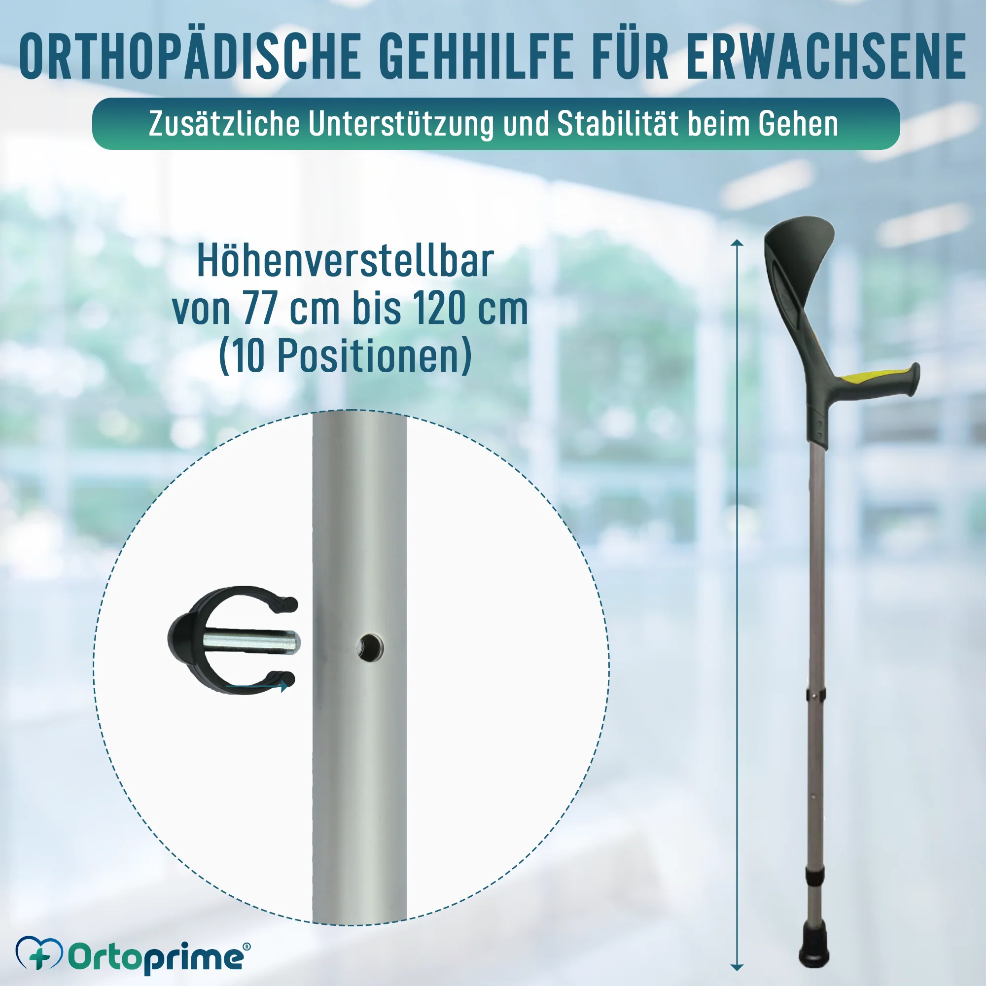 Erwachsene Orthopädische Anatomische Pistaziengrüne Gehhilfe | 1 Stück - Image 6