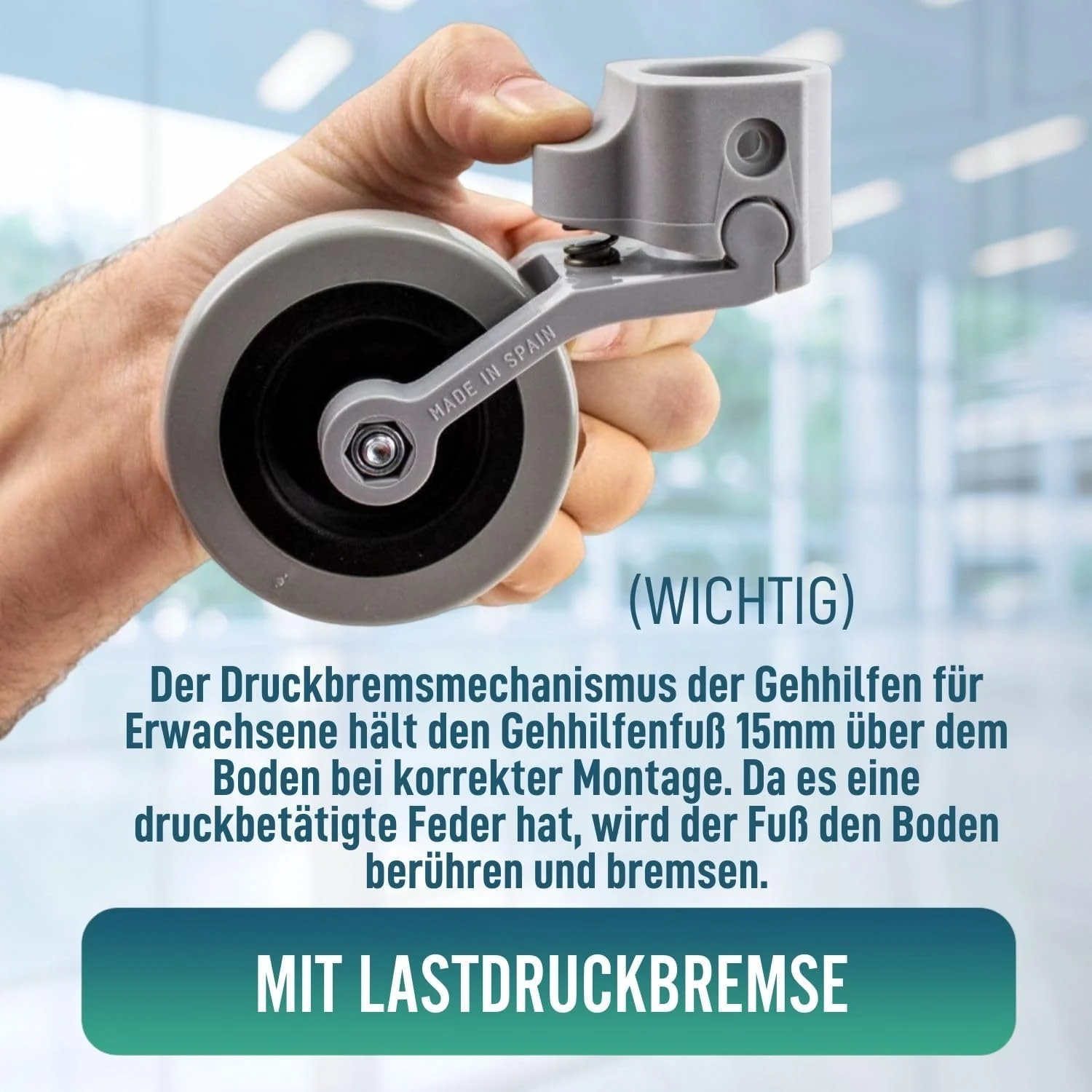 Kit x2 Räder für Gehhilfen und Gehwagen 22, 25 und 30 mm - Image 5