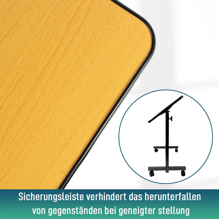 Klappbarer Beistelltisch mit höhenverstellbarer abklappbarer 90° Tischplatte - Image 9