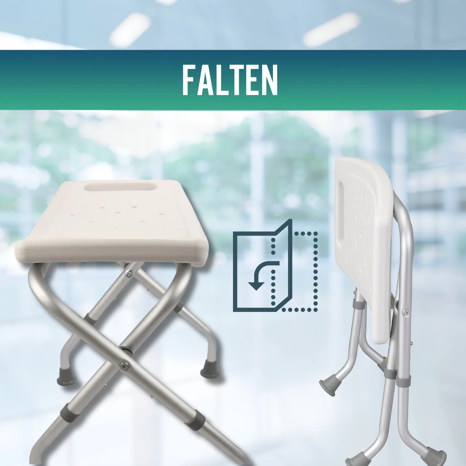 Klappbarer Duschhocker - Image 7