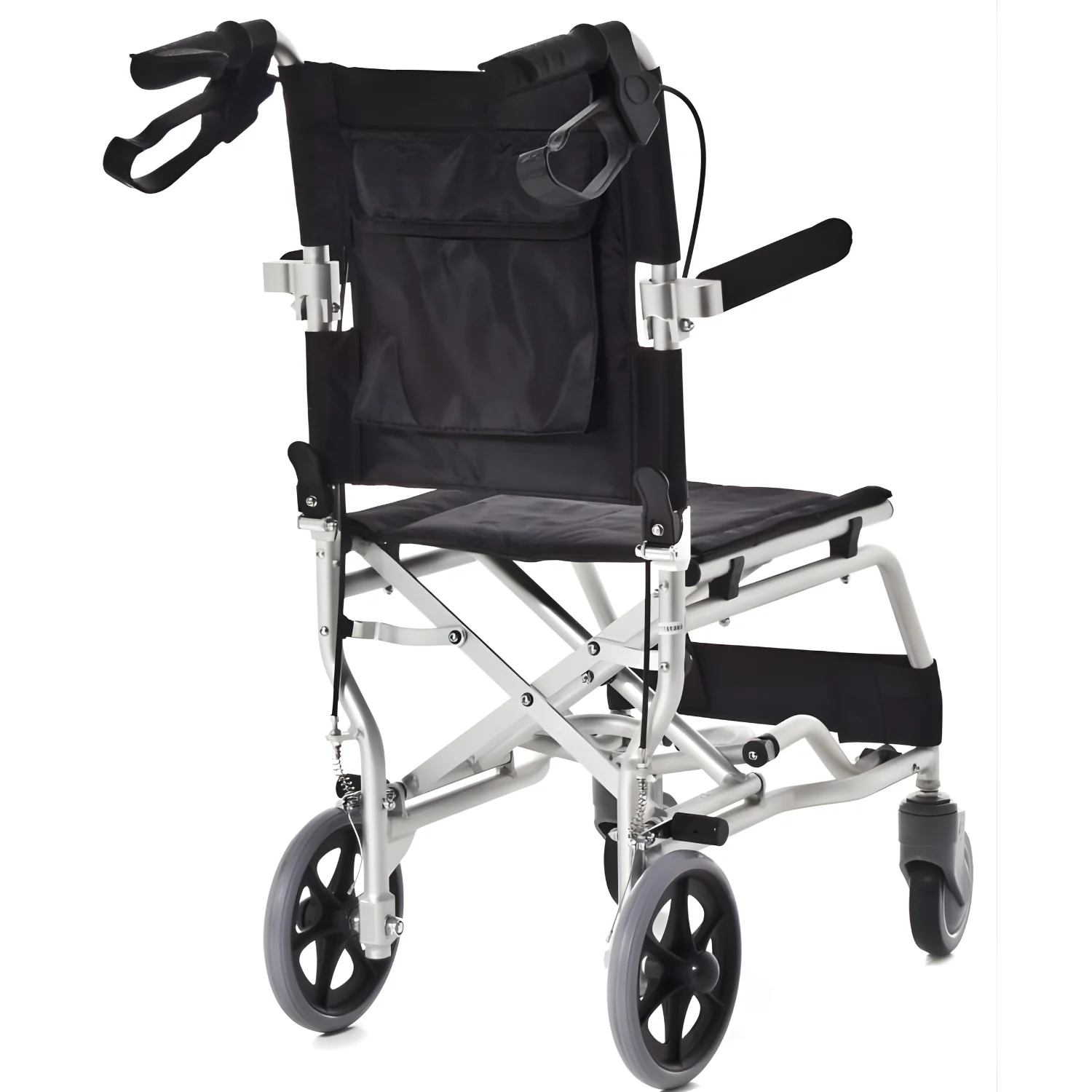 Kleiner Super-SCHMALER Rollstuhl aus Aluminium | Perfekt zum Reisen - Image 5