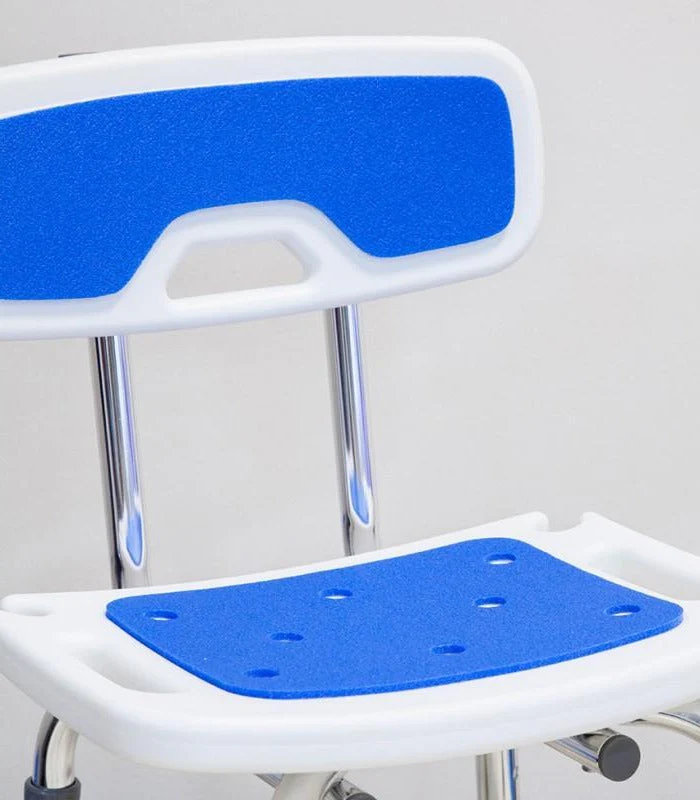 Rutschfester Duschstuhl mit Rückenlehne und gepolsterter Sitzfläche - Image 6