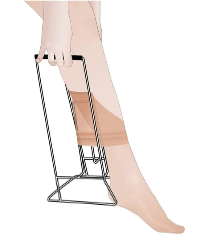 Schuhanzieher für Kompressionsstrümpfe und Socken | Mit Sockel - Image 5