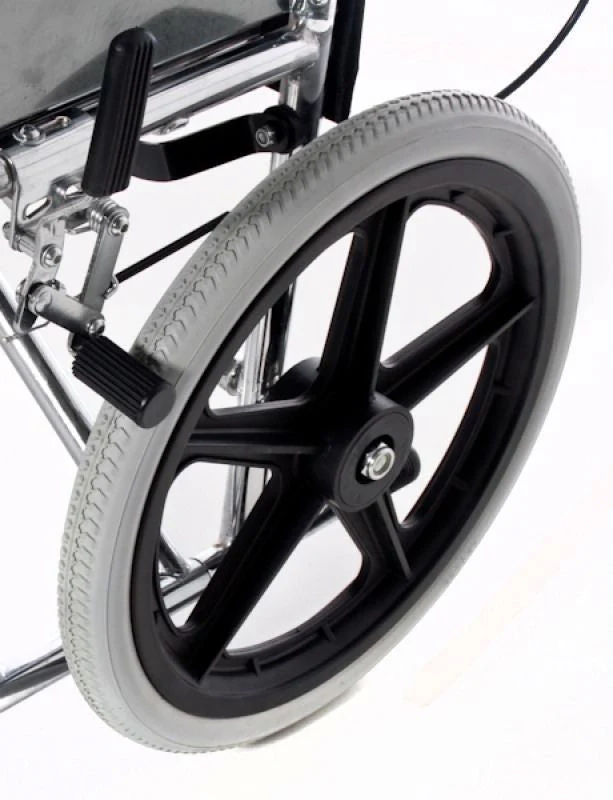 Rollstuhl mit extra breitem Transportstuhl aus Stahl | Espace - Image 4