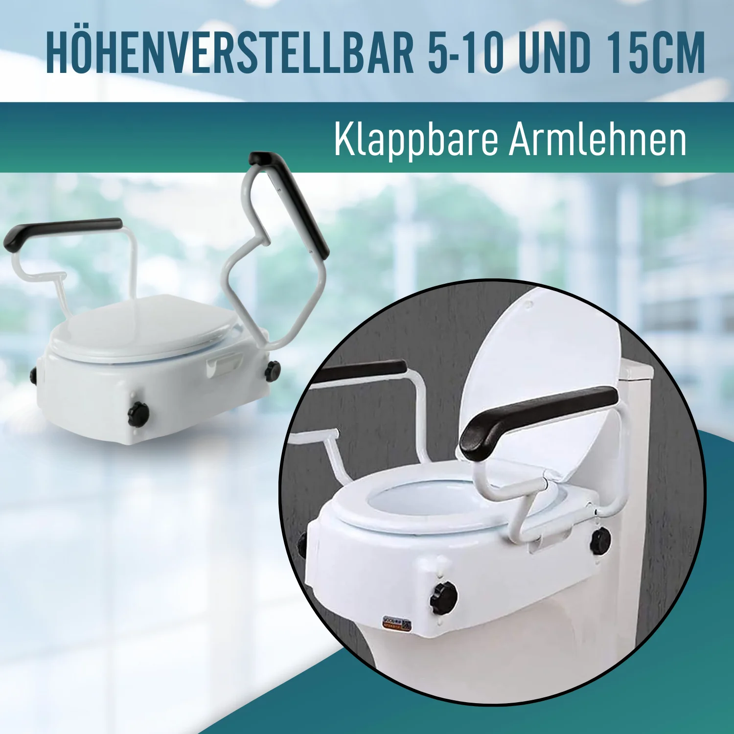Toilettensitzerhöher OrtoPrime Confort - Image 3