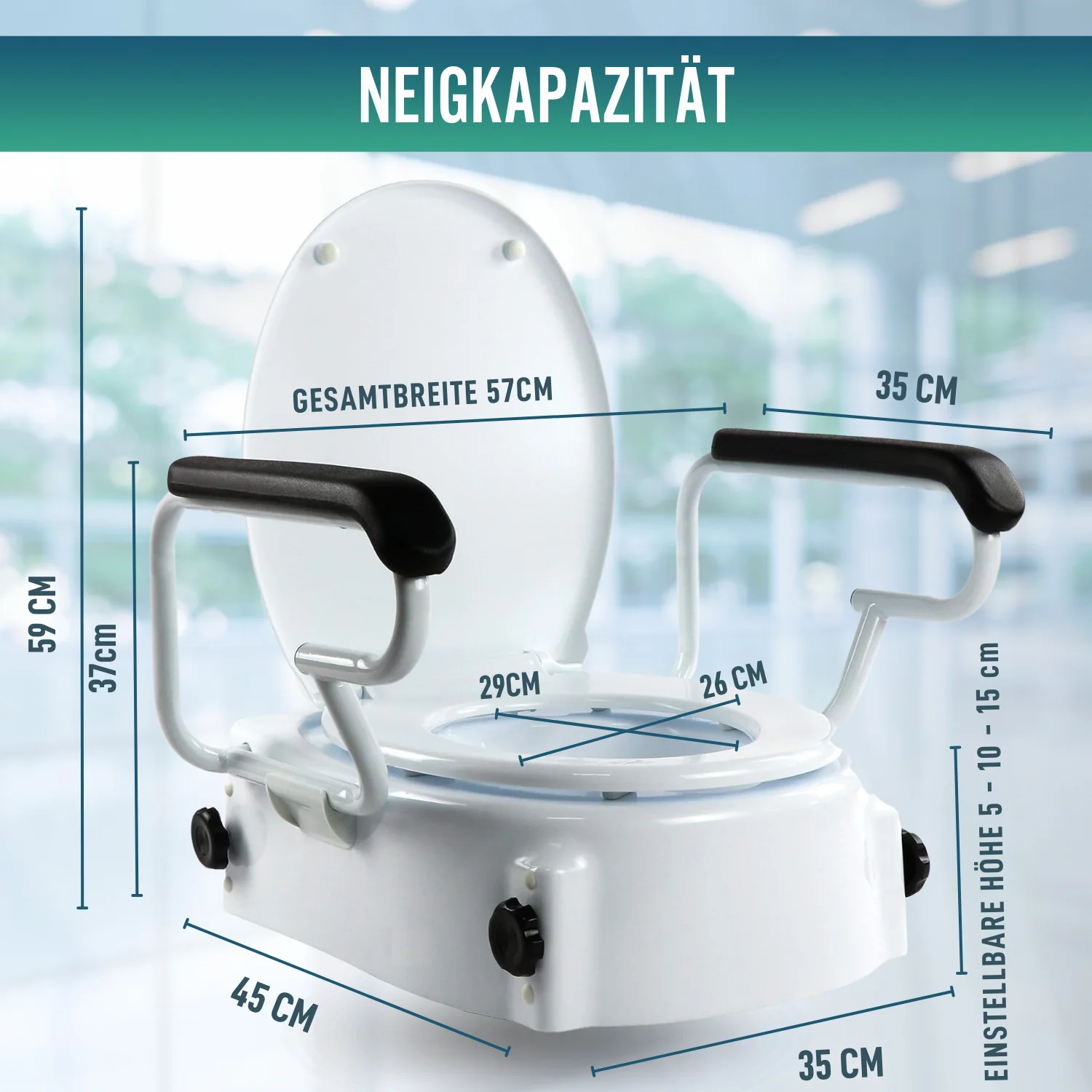 Toilettensitzerhöher OrtoPrime Confort - Image 6