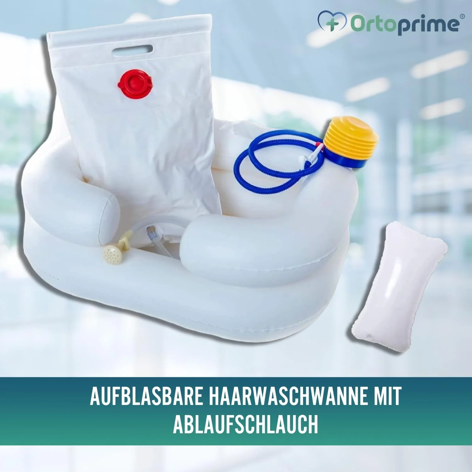 Tragbarer aufblasbarer Haarwaschbecken Komplettset - Image 9