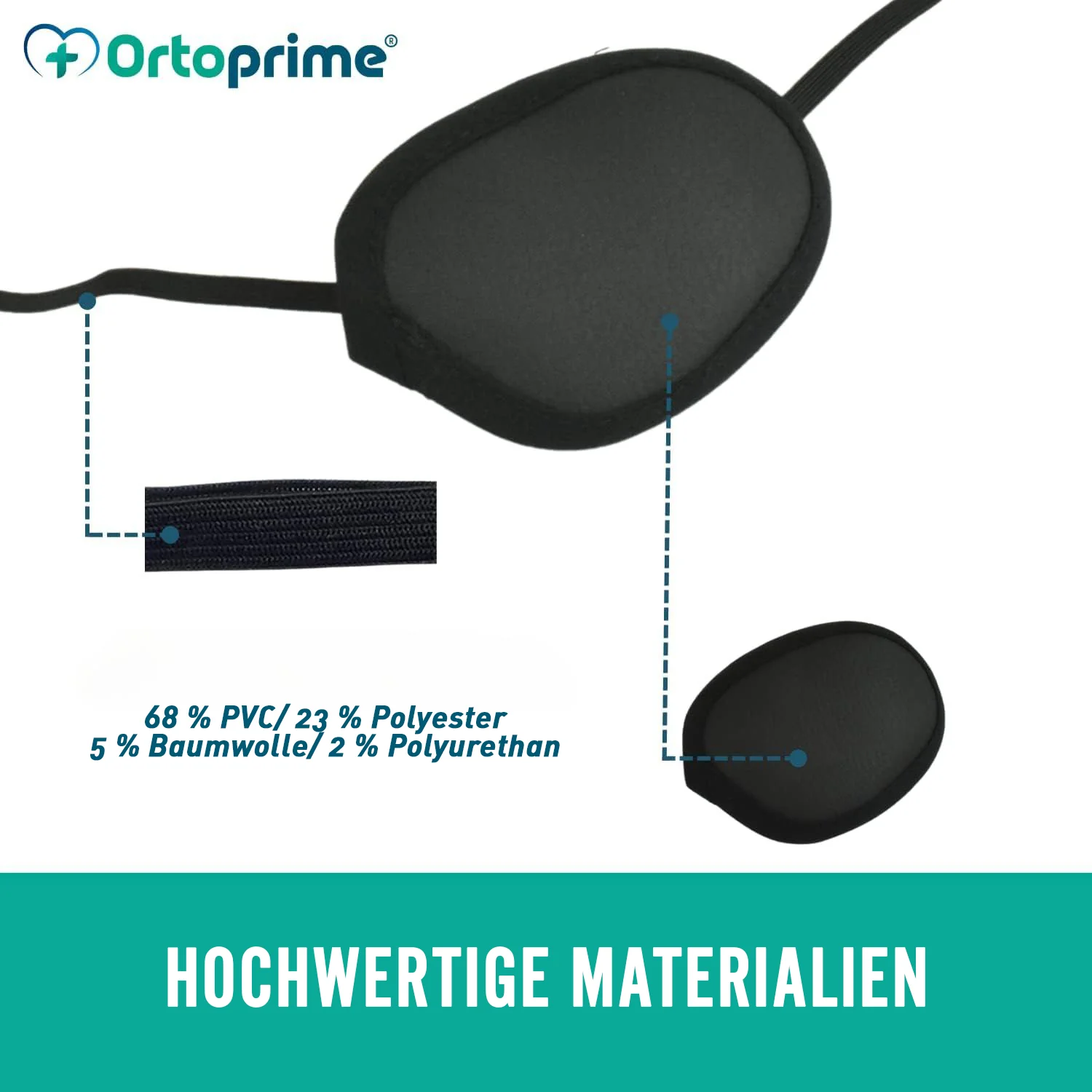 Verstellbare Augenklappen mit Band | Packung mit Zwei Einheiten - Image 6