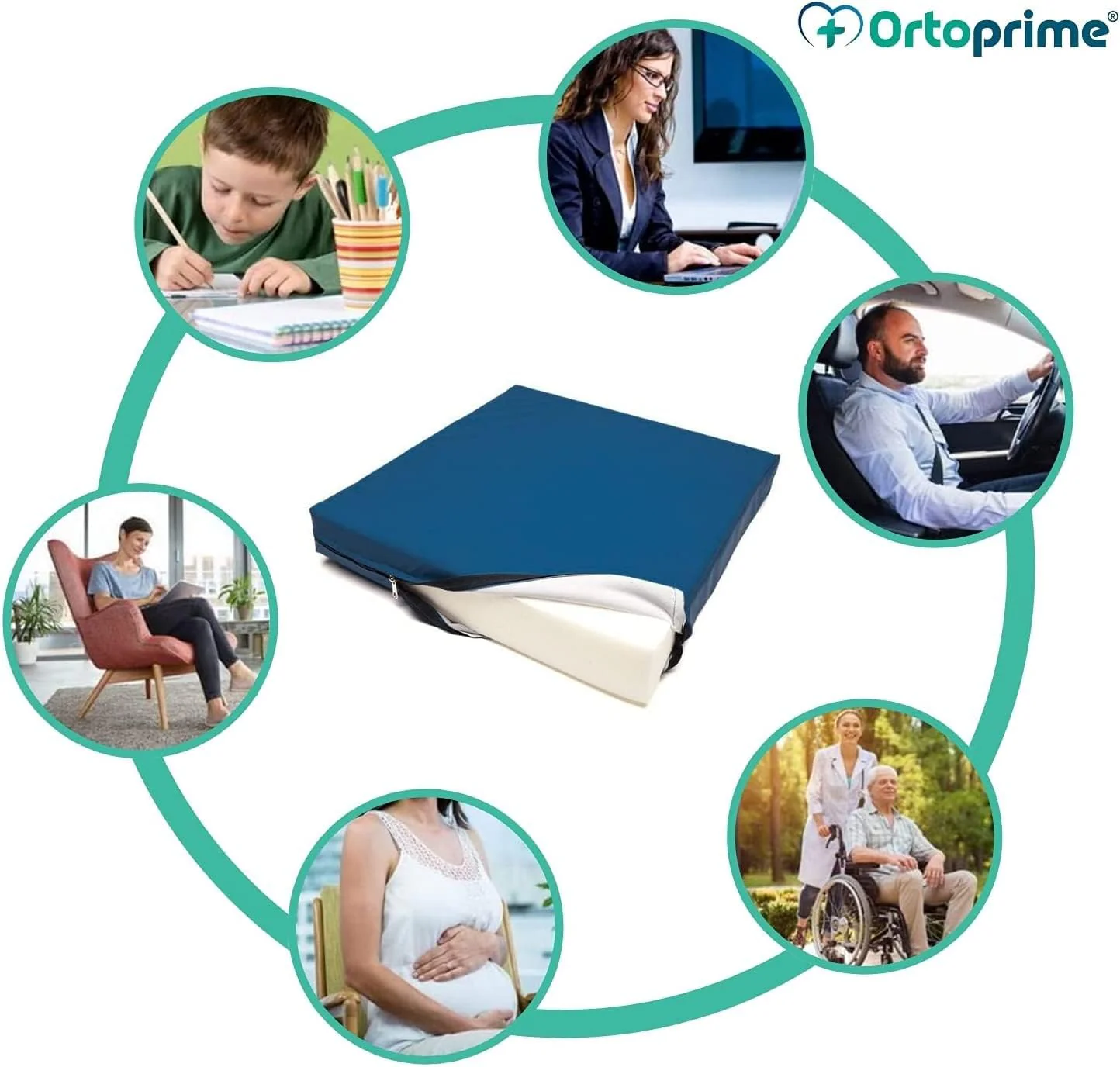 Viskoelastisches Dekubituskissen 50kg/m3 - Image 3