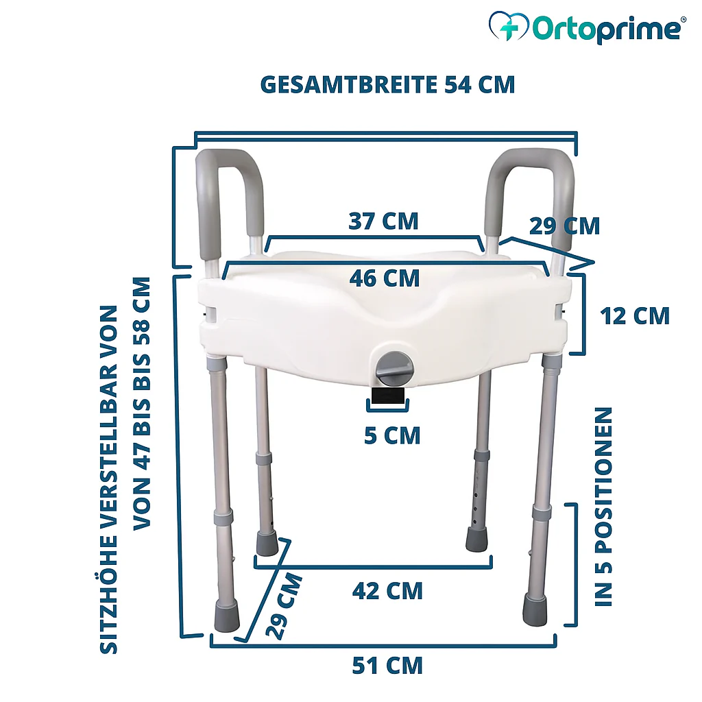 WC-Erhöhung 12 cm mit Beinen | Universal - Image 10