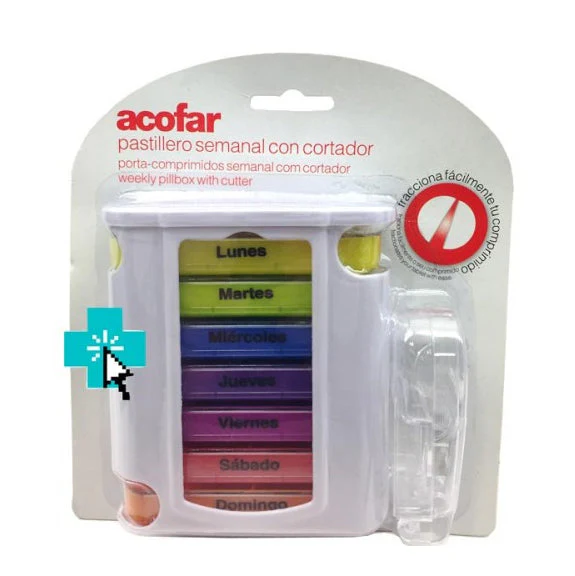 Wochenpillendose mit 7 Fächern + Tablettenzerteiler - Image 3