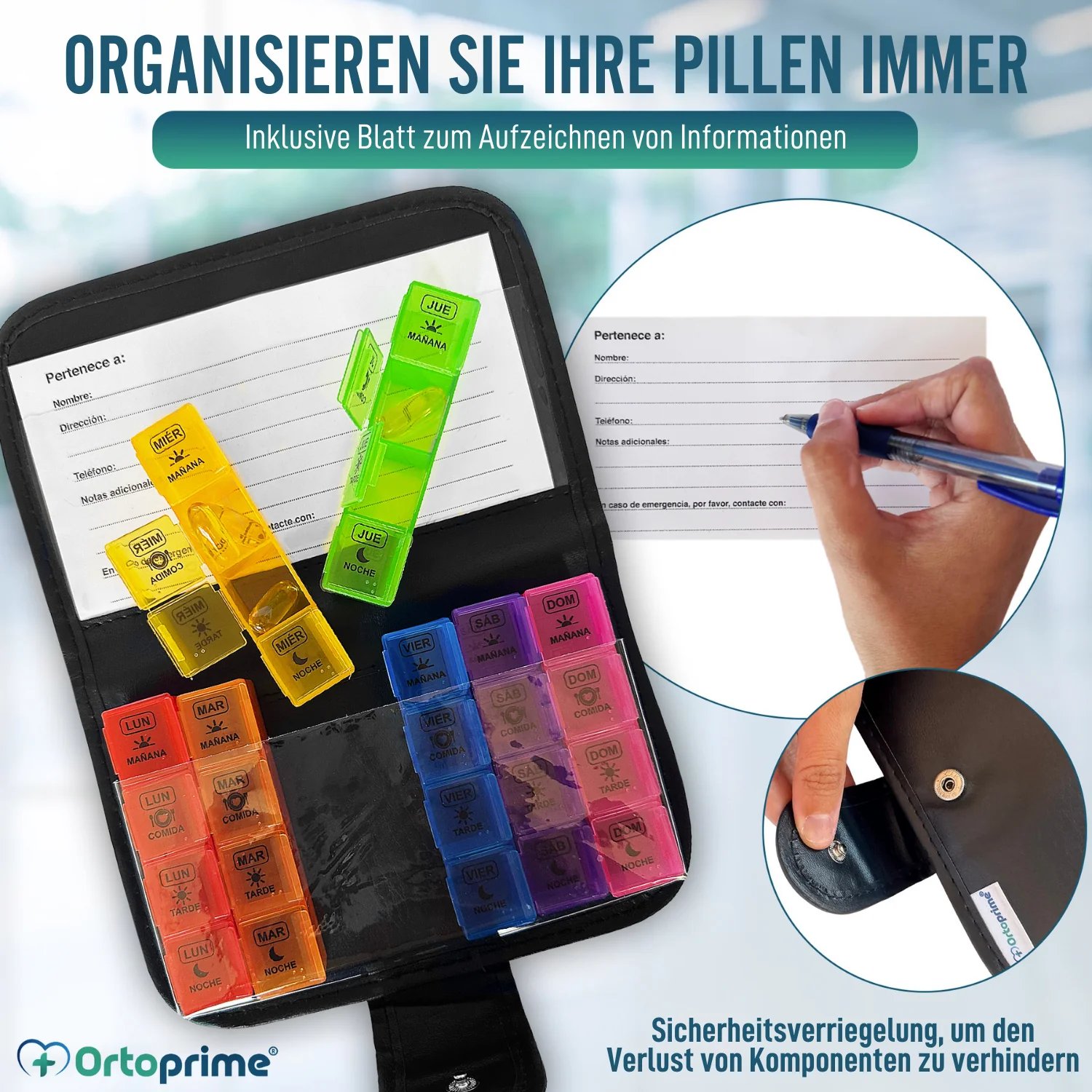 Wochenpillendose mit Etui - Image 3