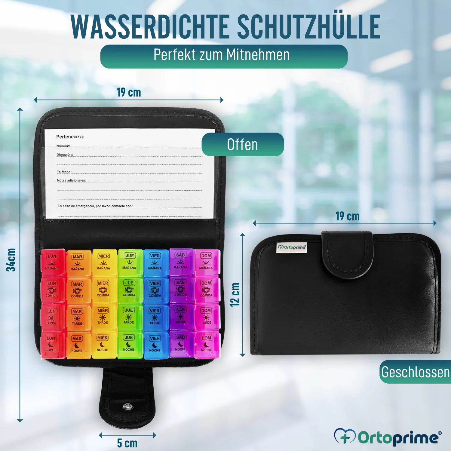 Wochenpillendose mit Etui - Image 5